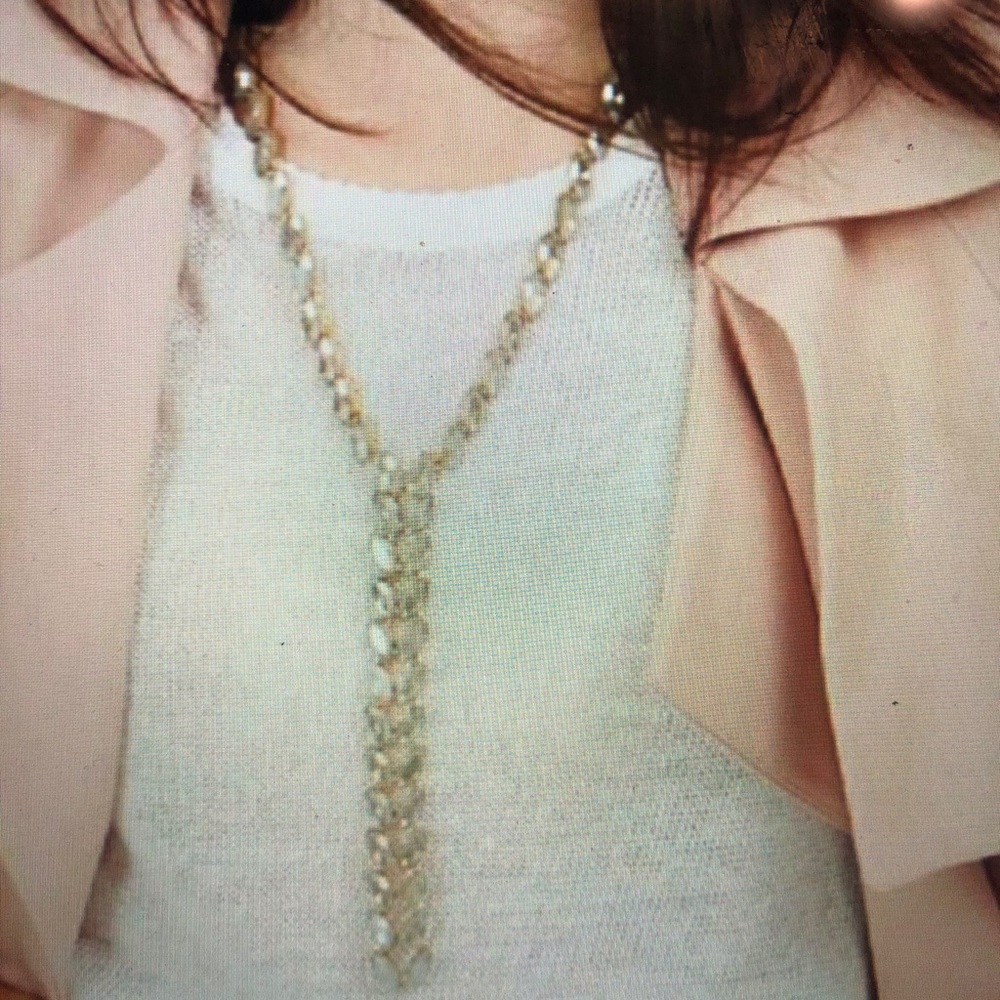 Baublebar Y Necklace Iridescent Gemstone Lariat
